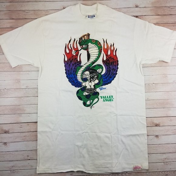 Like New 80s Poison Fallen Angel Single Band Tee - Picture 1 of 7